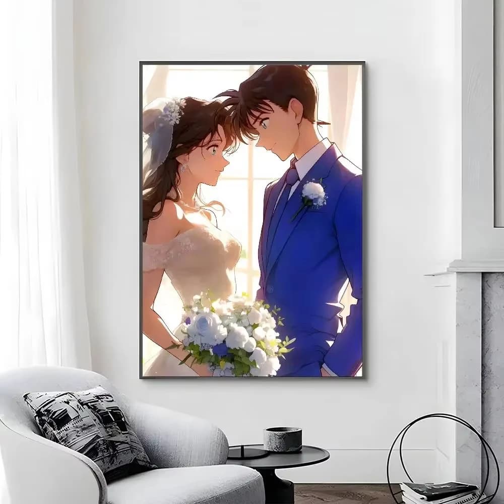 5D DIY Diamond Painting Kit Kaitou Kid Detective Conan Anime Art Full Drill Mosaic Wall Decor Craft Kit Home Gift Frameless