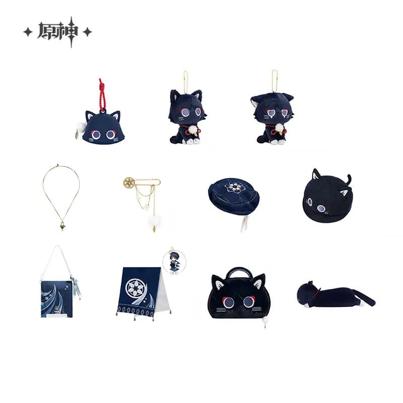 Sunsyea Ufficiale Genshin Impact Merch Da miHoYo Wanderer Serie Berretto Cappello Ottagonale Sciarpa Peluche Ciondolo Borsa per Bambole Collana