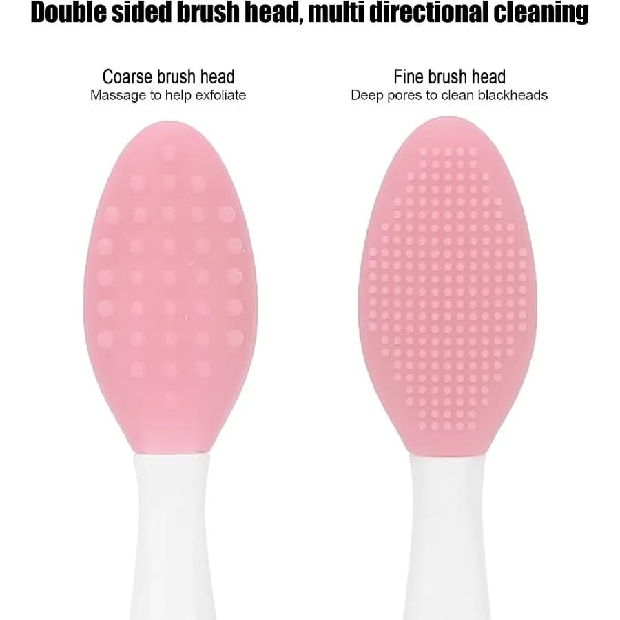 1/5pcs Black Tip Blackhead Remover Brush, Deep Cleaning Lip Brush with ABS Material, Multi Directional Cleaning Nose Cleansing Brush for Exfoliation and Blackhead Removal