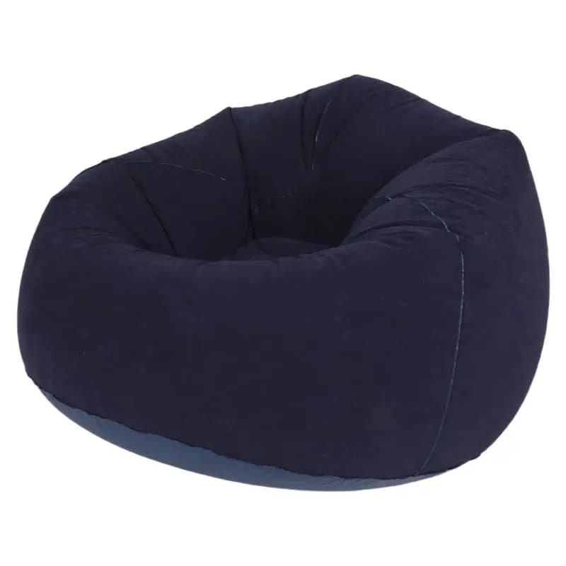 AUAU - Grande Poltrona Gonfiabile a Sacco in PVC Floccato, Divano da Giardino, Arredo Esterno, Borsa da Campeggio e Backpacking