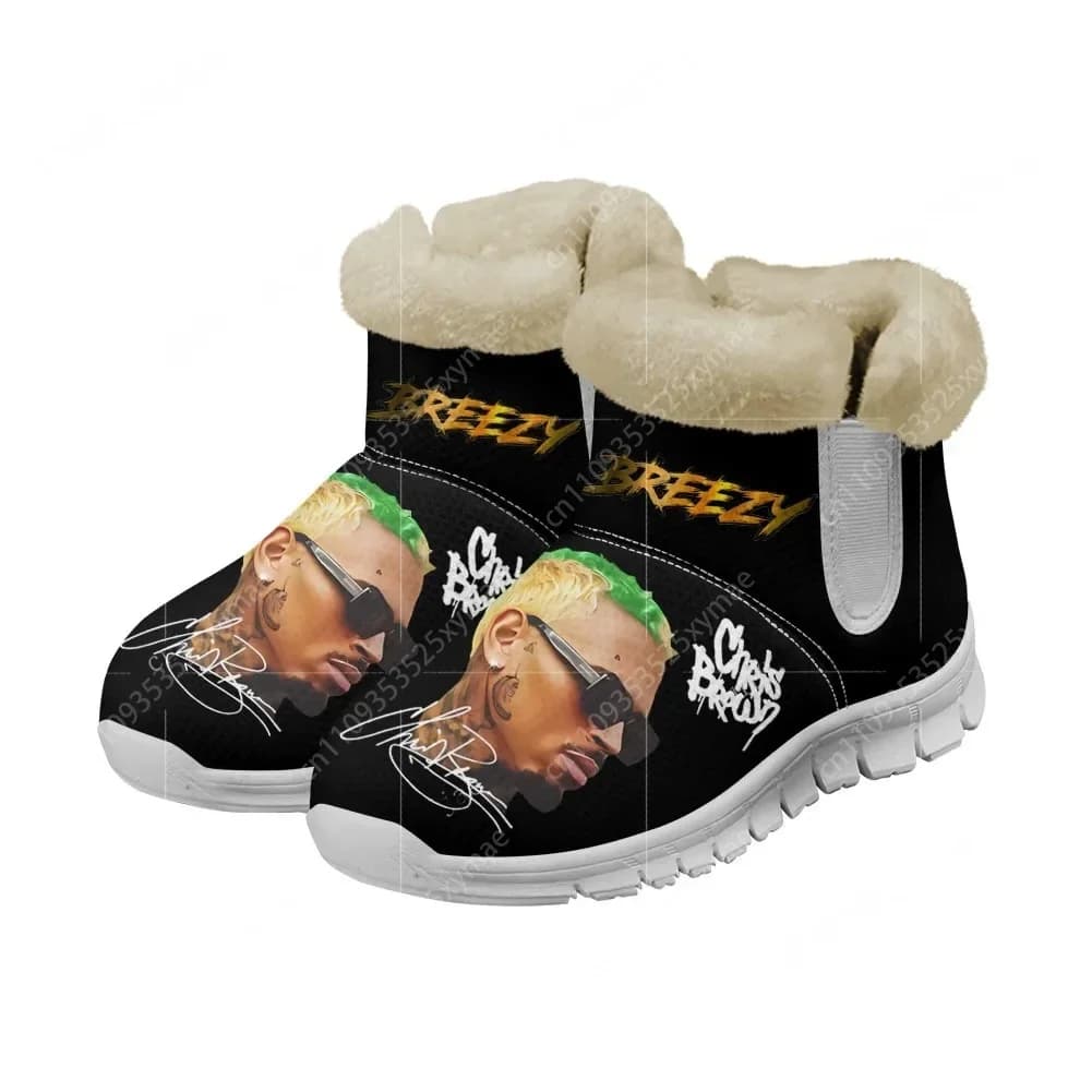 Chris Brown Snow Boots Hip Hop Rapper Mens Womens Shoes Keep Warm High Quality Casual Lightweight Couple Sports Custom Sneakers