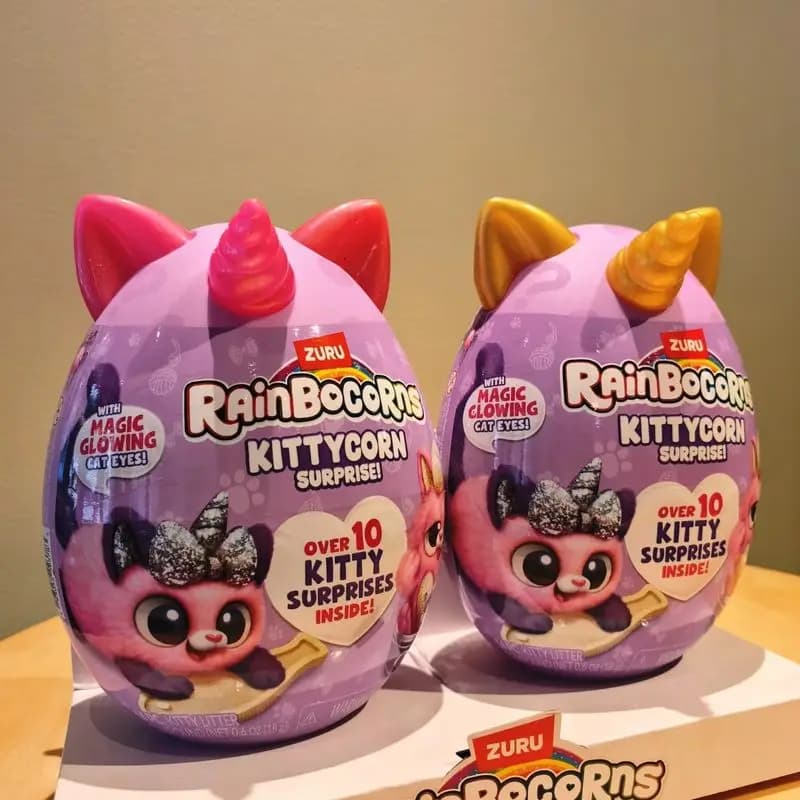 Zuru Cloud Wave Unicorn Meow Battle Serie 2 Confezione Regalo Sorpresa Uovo Magico Blind Box Peluche Gatto Giocattolo Carino Regalo per Bambini