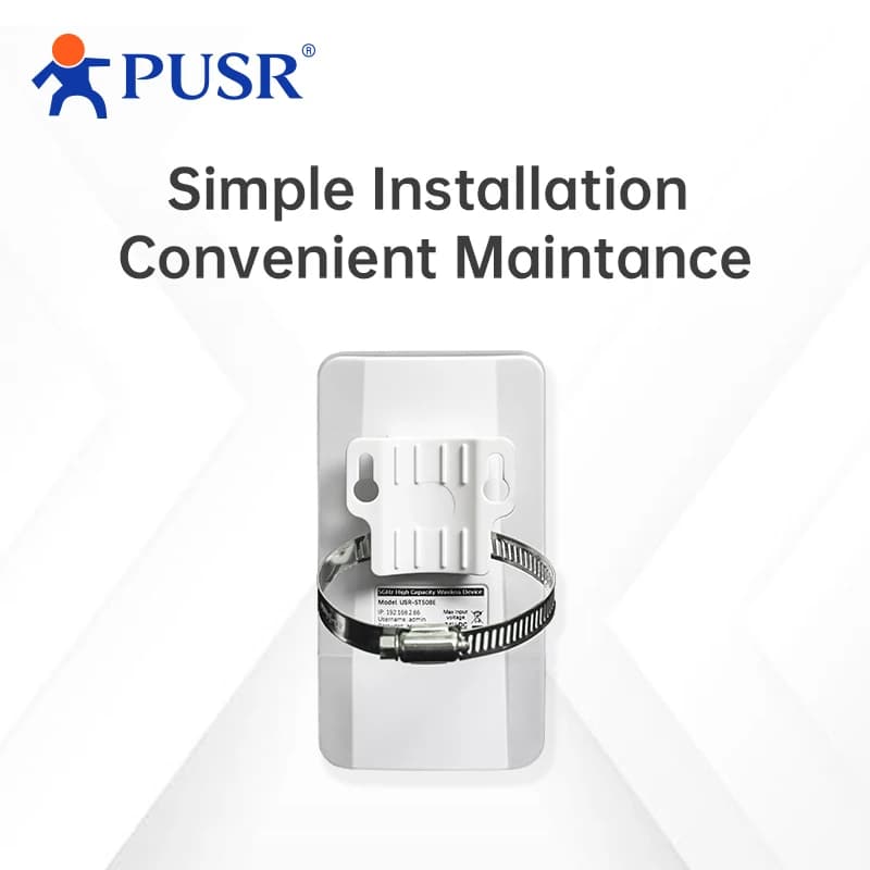 PUSR Wireless Bridge 5.8GHz 2 KM IP64 Impermeabile 8dBi Antenna WIFI AP Ripetitore Esterno CPE PTP/PTMP ST508E