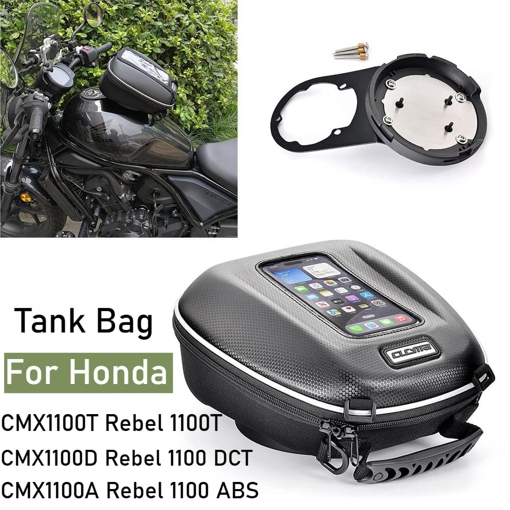 Tank Bag for Honda CMX1100T Rebel 1100T 1100A 1100D DCT/ABS 2024 Motorcycle Racing Waterproof Travel Bag Fuel Luggage Quick Lock