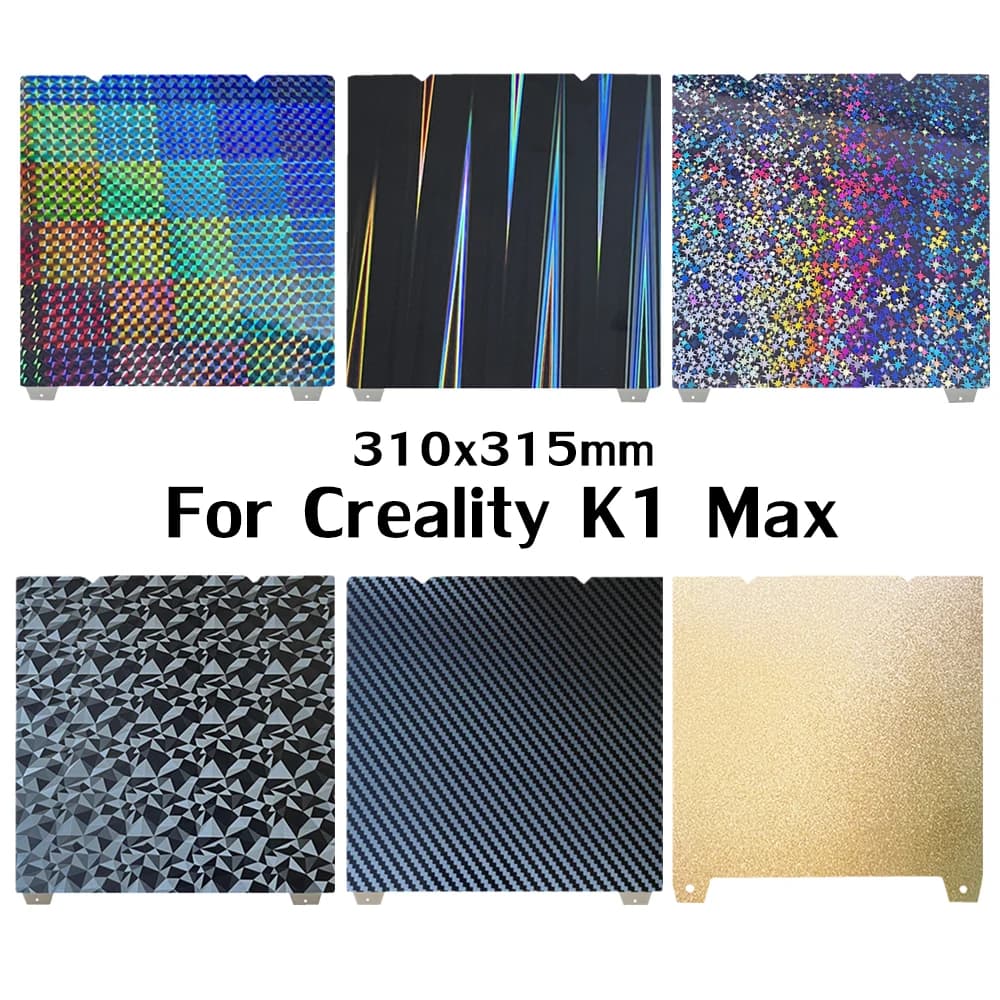 K1 Max spring steel sheet with magnetic adhesive base PEO PET PEI double-sided heated bed for construction plate Creality K1 Max