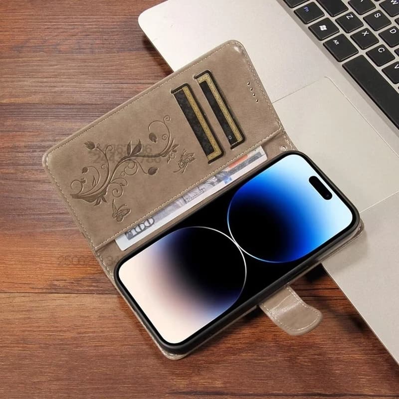 Carino albicocca fiore albero caso per Huawei P30 P20 P10 Pro P9 P8 Lite 2017 P Smart 2019 2018 carta portafoglio telefono proteggere Capa