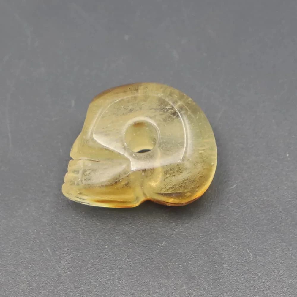 1PC 20x11x10mm Perline di pietra semipreziosa naturale a forma di teschio Agata di cristallo per realizzare collane, bracciali, orecchini, accessori