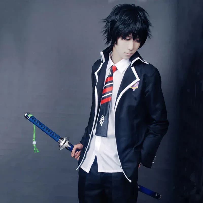 Anime Ao No Blue Exorcist Rin Costume Okumura Yukio Cosplay Uniforme scolastica Maschio 3'f,6;t.8'