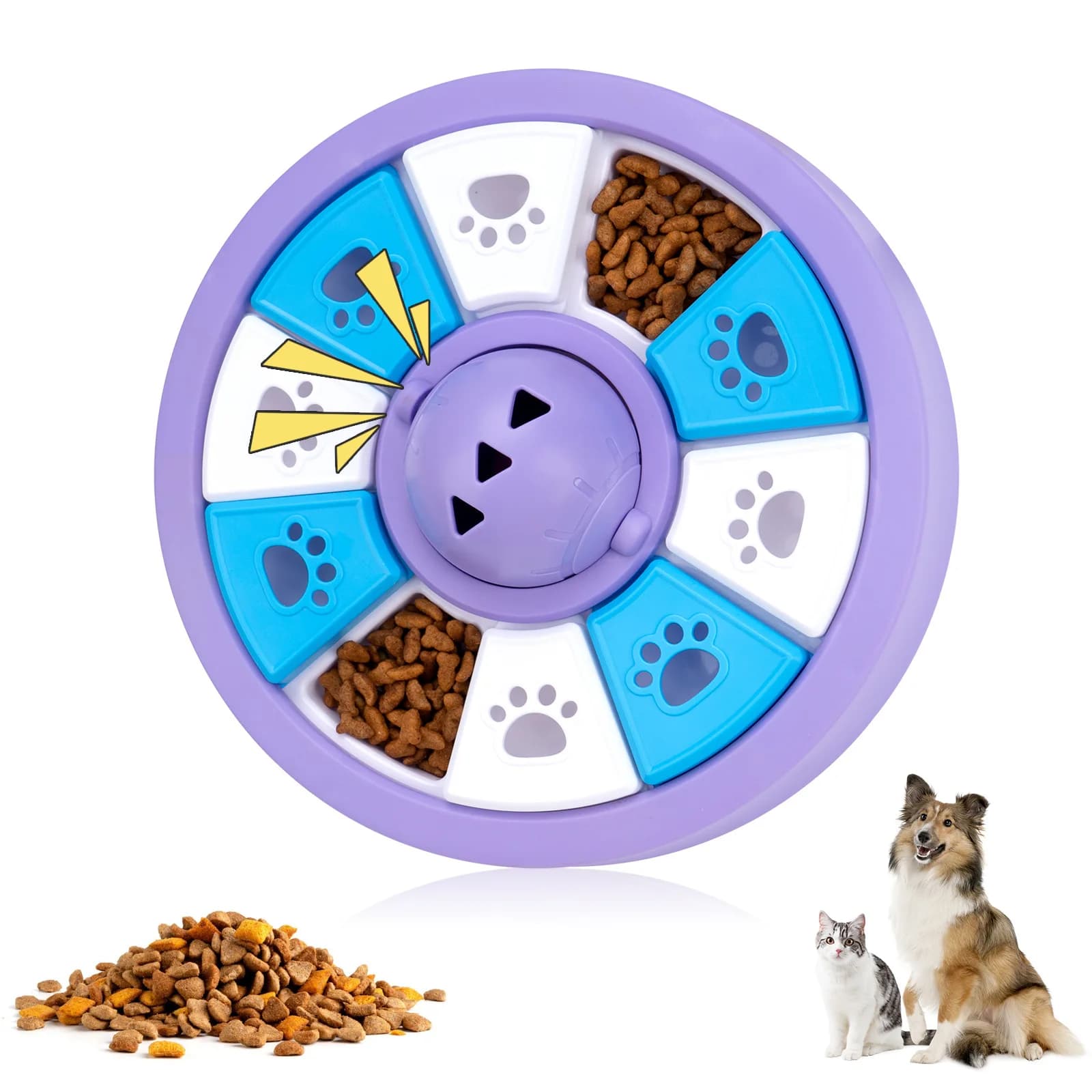 Giocattoli educativi per cani, mangiatoie, ciotole per addestramento anti-soffocamento, ciotole per cibo lento, forniture per animali domestici, ciotole per cani, ciotole per cani