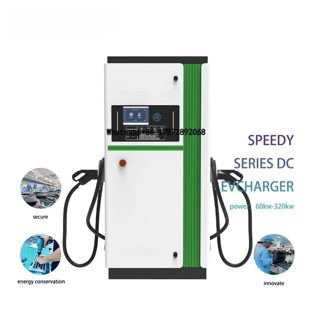 Stazione di Ricarica Rapida EV Commerciale Hipech Oltre 100kW CCS2 GB/T Doppia Resistente alle Intemperie per Esterni Nuova Produzione
