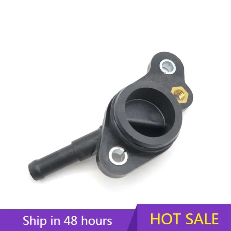 06 k121132d per Volkswagen Audi A3 A4 A6 Q3 Q5 CC Magotan Golf testata Tee connettore dell'acqua giunto nero parti di alta qualità