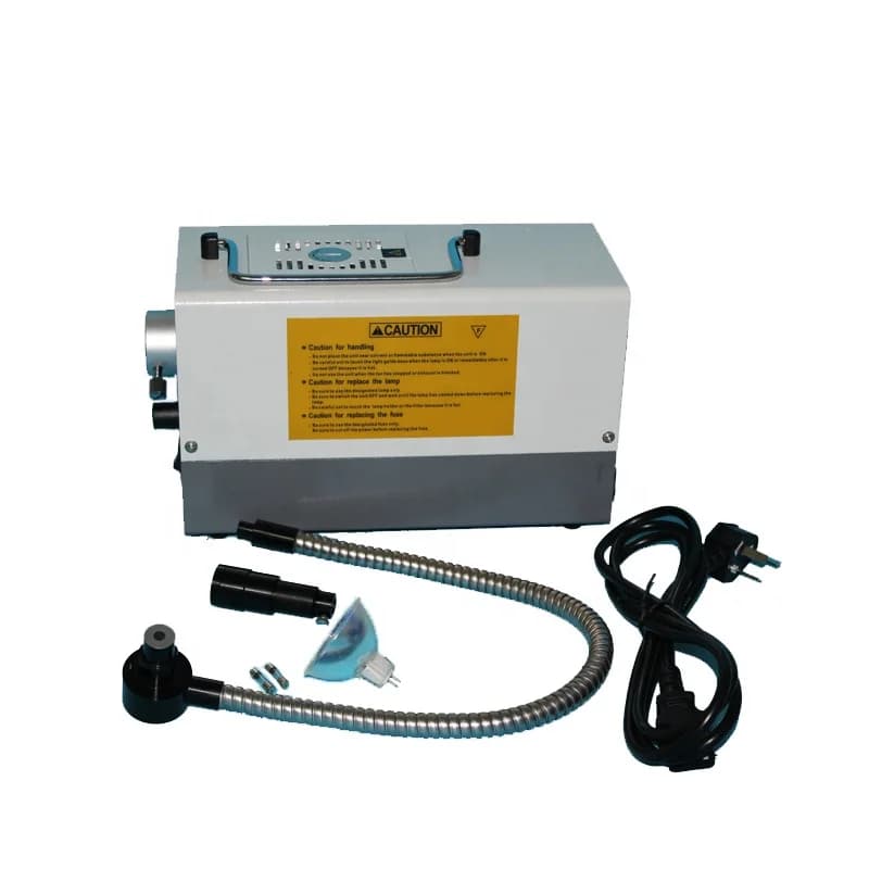 L-150A-1 Illuminazione ausiliaria per microscopio con sorgente luminosa fredda a fibra ottica singola con lampada alogena da 150 W
