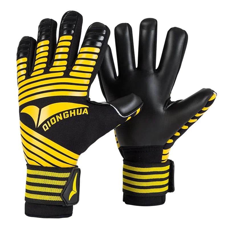 Guanti da portiere professionali da uomo Guanti da portiere da calcio in lattice addensato da donna Guanti da portiere stile morbido per bambini
