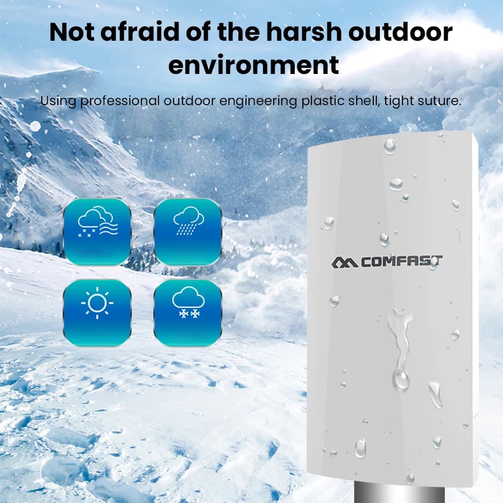 COMFAST CF-E130N 1KM a lungo raggio Outdoor 300Mbps 5GHz ripetitore Wireless Extender Access Point AP WiFi Bridge Client Router Supply