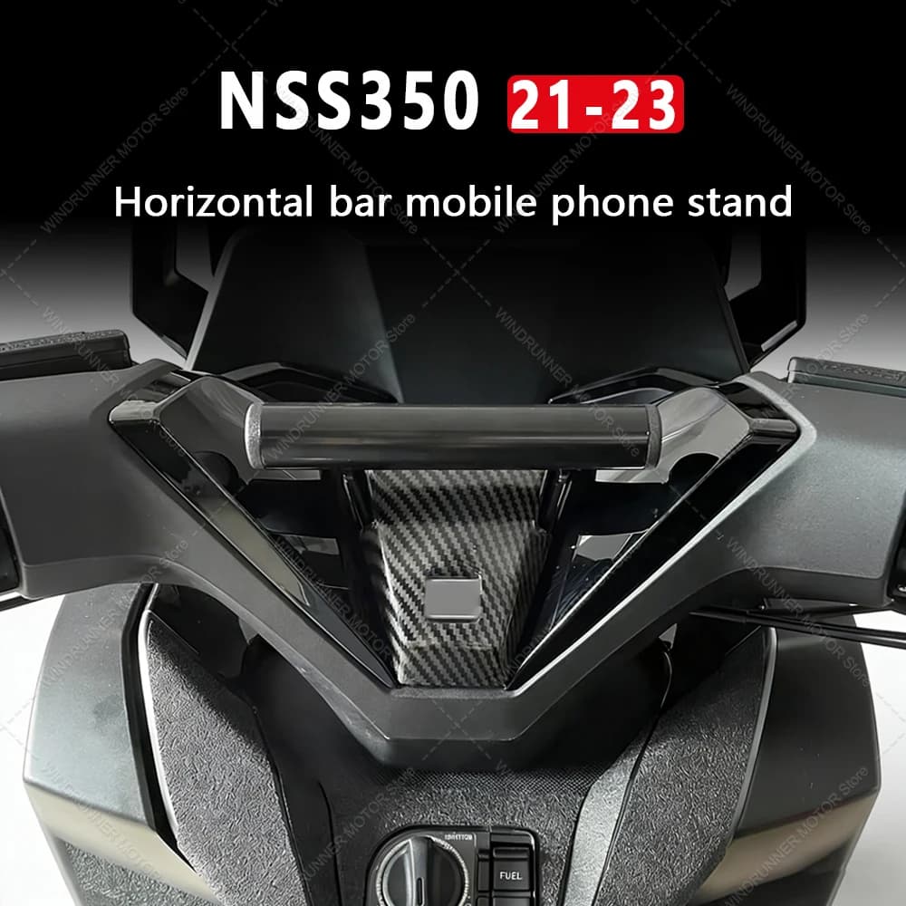 Supporto per telefono da moto con barra orizzontale per navigazione, compatibile con NSS 350 NSS350 2021 2022 2023