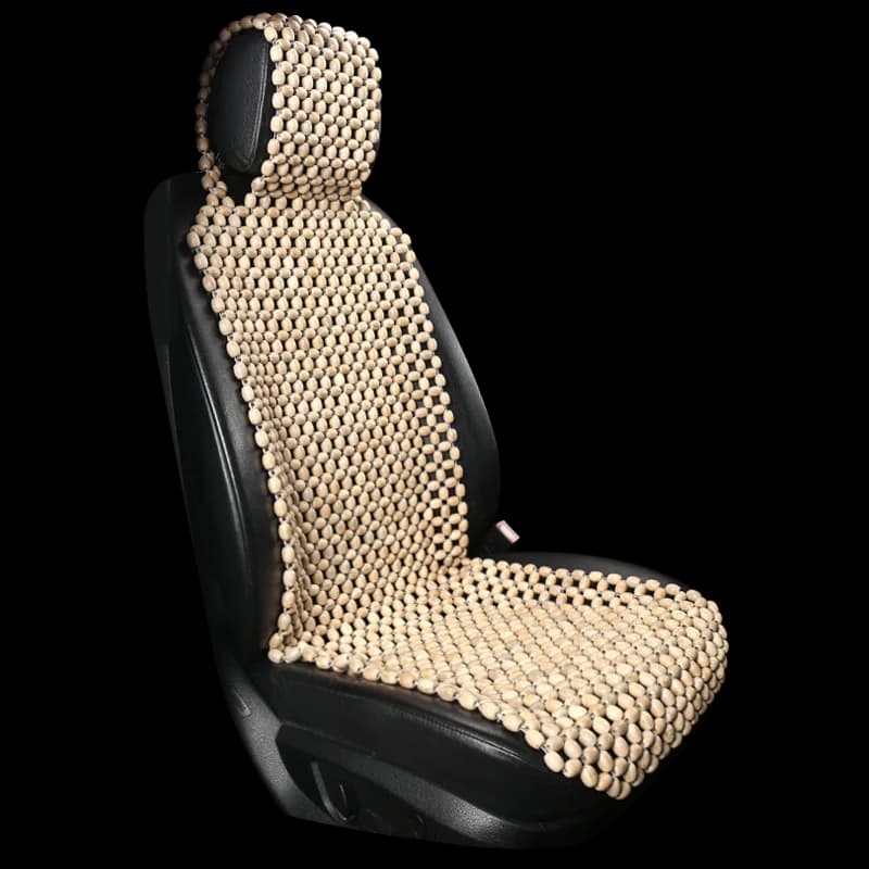 Factory Price Cooling Comfortable Massage Universal Camphorwood Wooden Beads Summer Car Seat Cushion Cover
