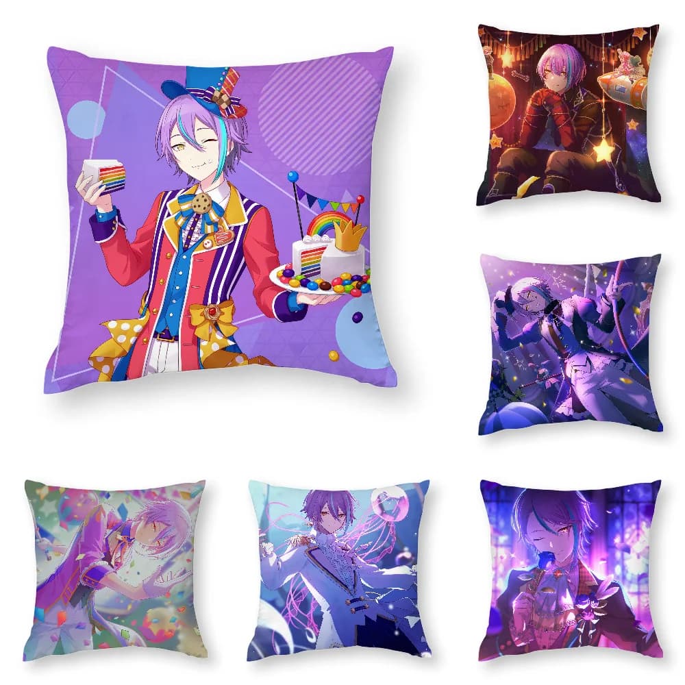 K-Kamishiro Rui Anime Pillow Case 3D Print Polyester Fiber 40*40 cm Home Sofa Throw Pillow Cover Decoration Festival Gift