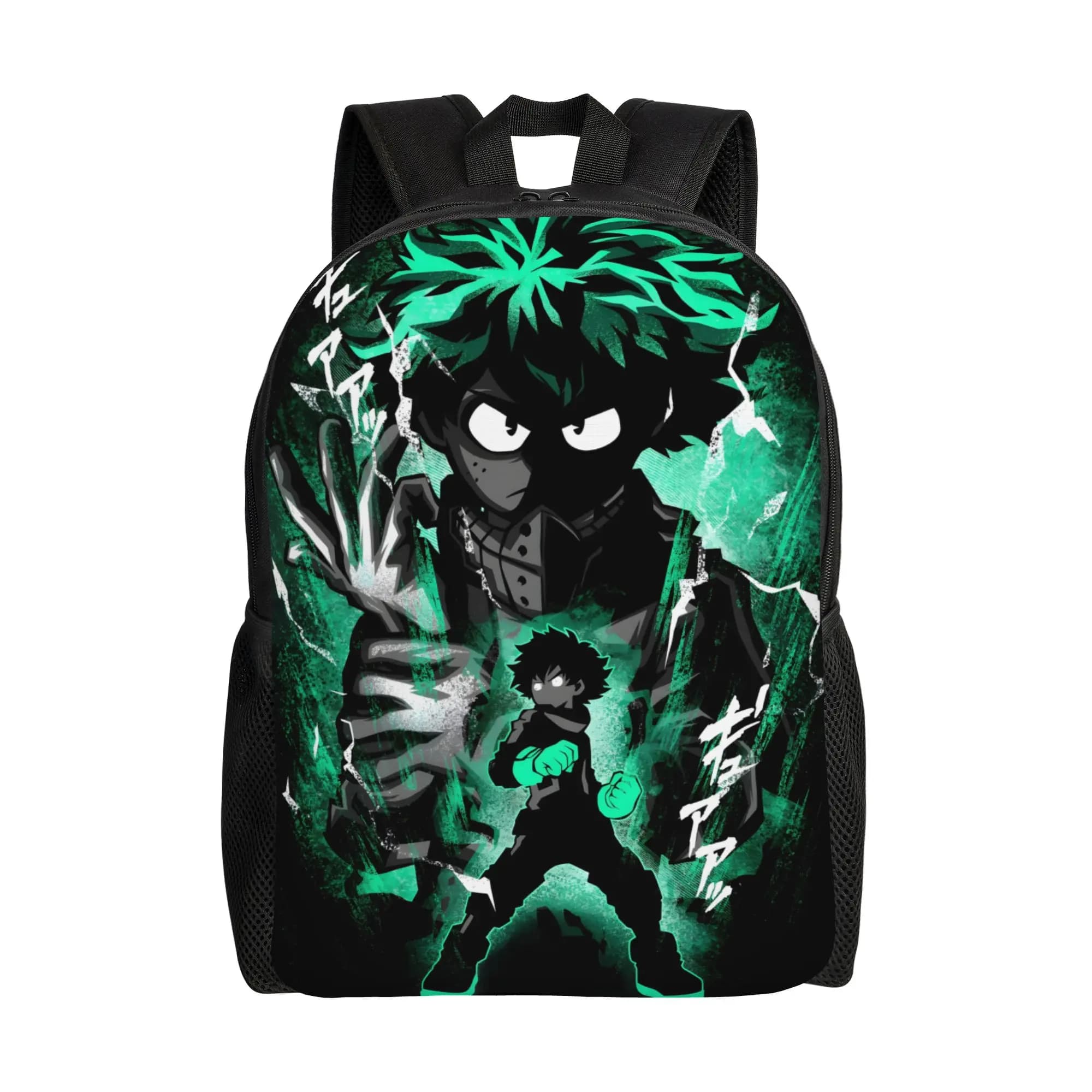 Zaino Scolastico Graffiti Deku per il Nuovo Anno Scolastico, My Hero Academia, Zaino per Studenti Universitari