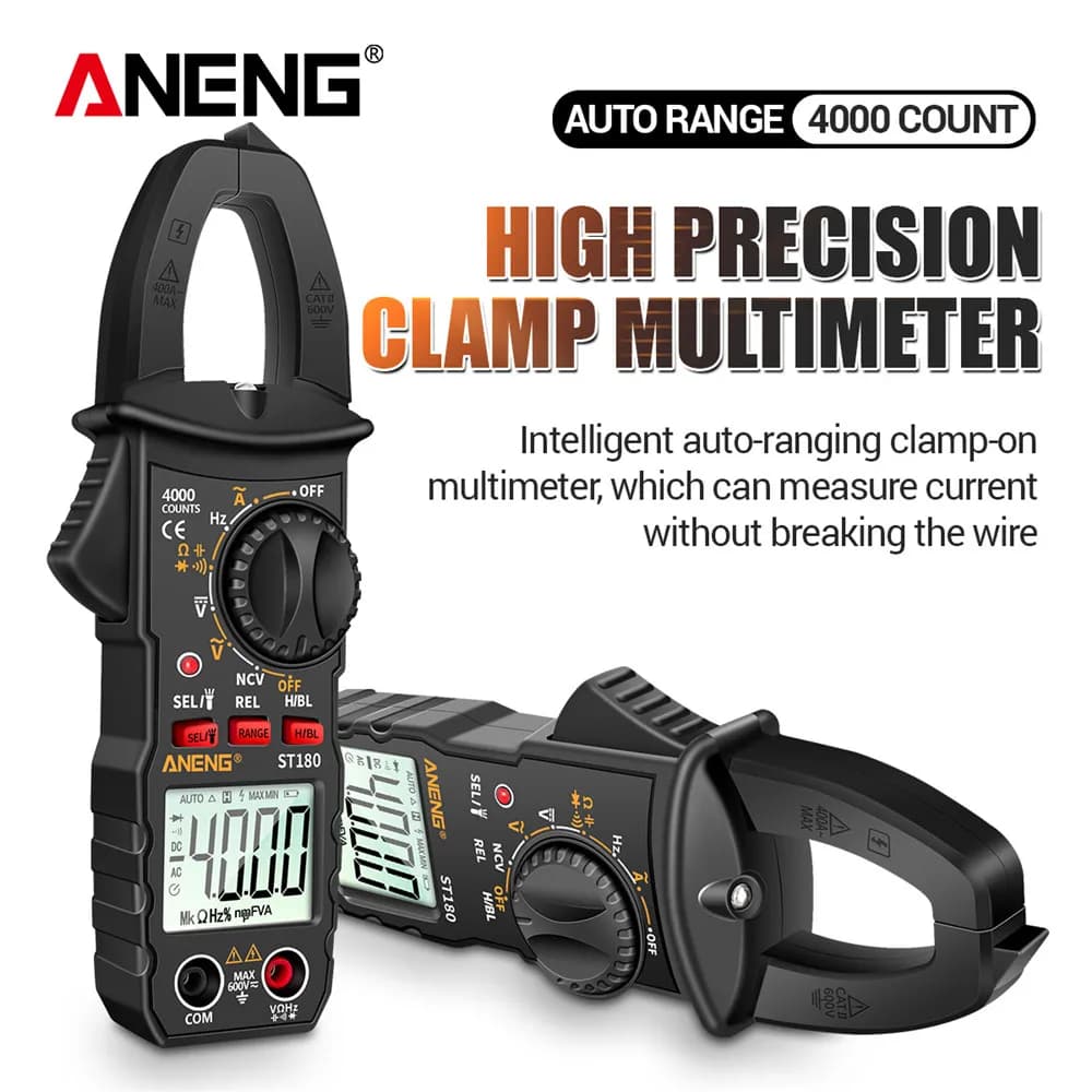 ANENG ST180 Amperometric caliper Digital AC 4000 Counts Multimeter Voltage Tester Auto Amperometer Hz Capacity NCV Ohm Tool