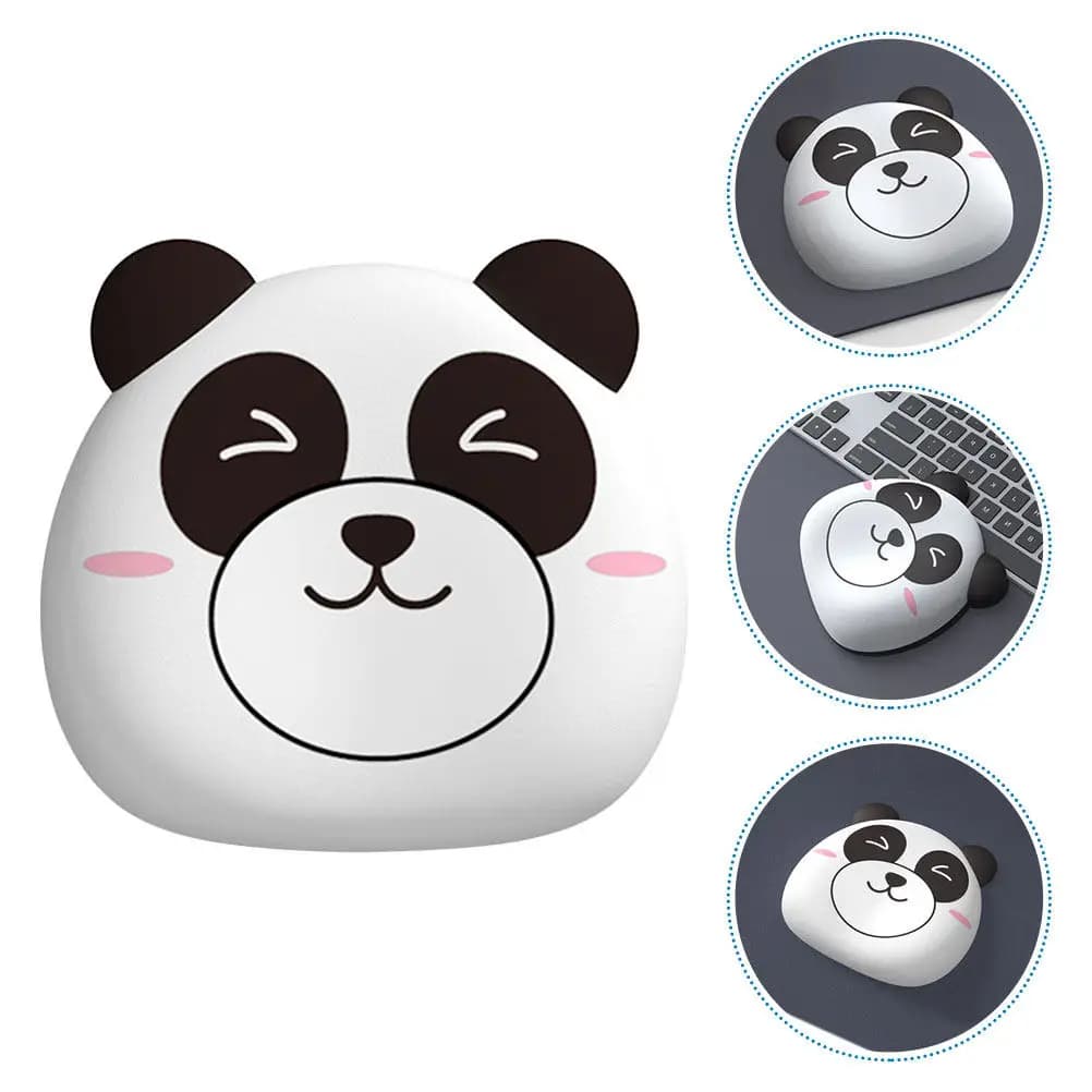 Poggiapolsi per mouse in stile cartone animato, supporto ergonomico per giocatori e impiegati d'ufficio, comodo e traspirante