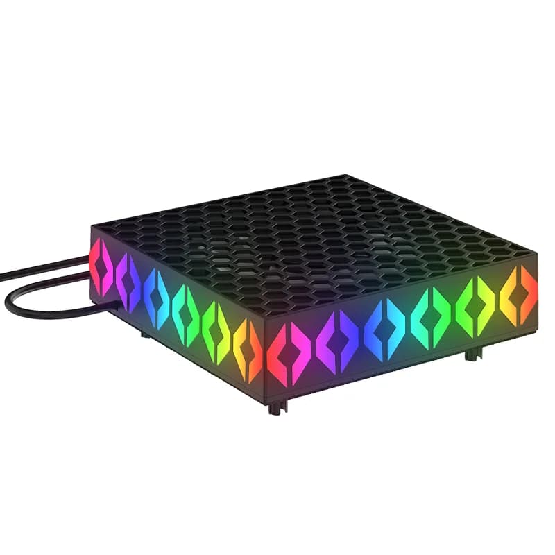 Ventole di Raffreddamento IPEGA per Xbox Series X con Luce RGB, Ventola per il Controllo della Temperatura e Supporto per Cuffie PG-XBX026S