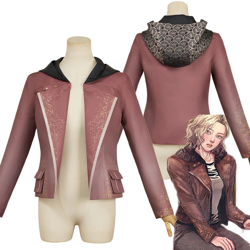 Disguise Grace Ashcroft Cosplay Jacket Biohazard Game Requiem Printed Hooded Coat Top Costume Halloween Carnival Party Outfits