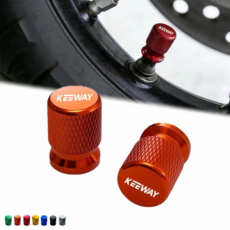 2 Pezzi Tappi Valvola in Lega di Alluminio per Pneumatici Moto, Compatibili con Keeway RKF 125 RKF125 2018-2023