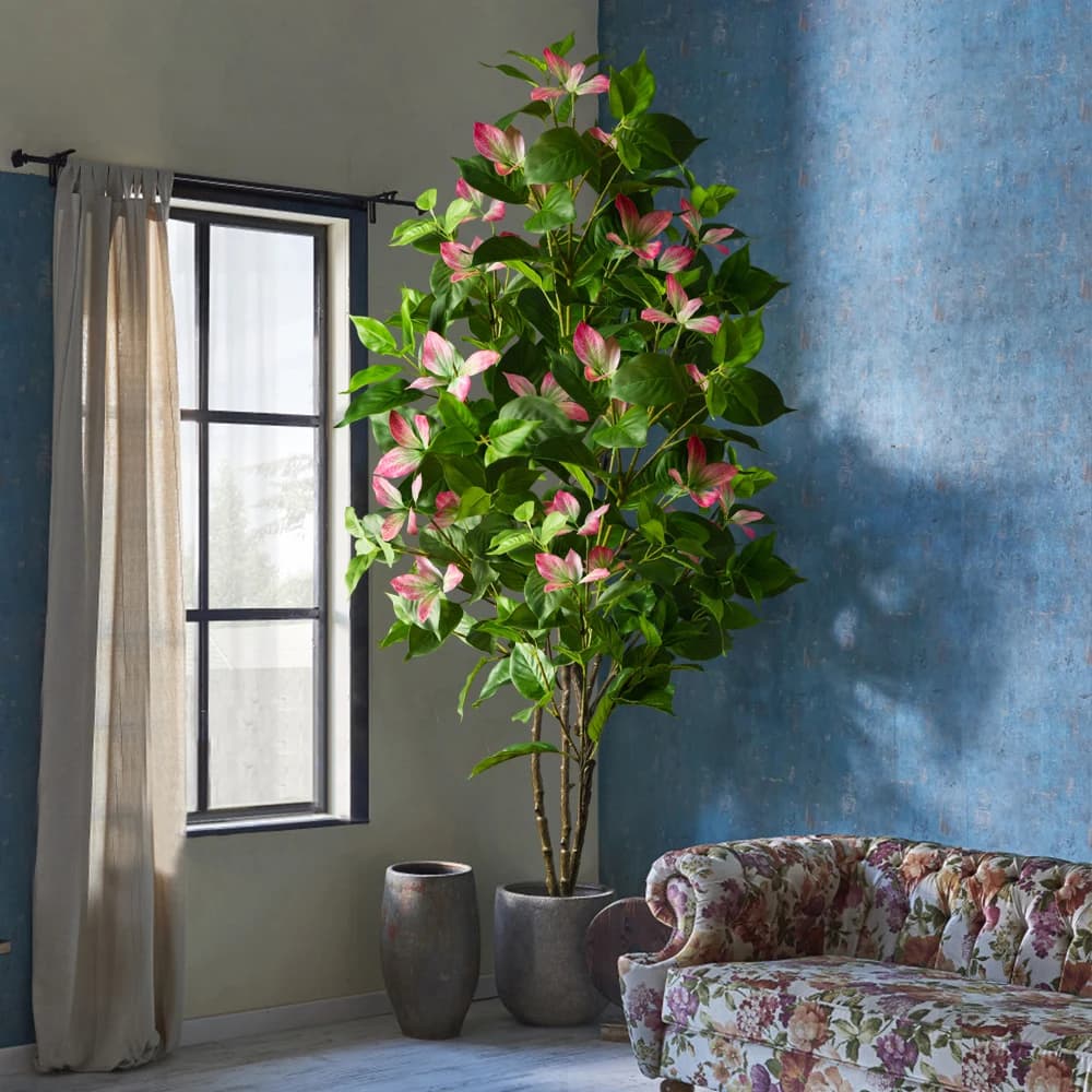 Albero di Ficus Artificiale Grande 82-144cm, Ramo di Magnolia Finto, Albero di Banyan Alto, Albero di Nandina Finto, Albero di Gomma per Decorazioni Casa e Giardino
