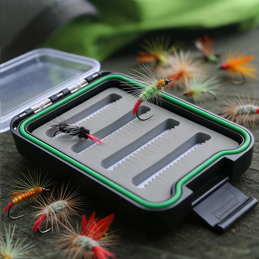 ZYZHE 1pz Fishing bag box in Moscow 10.3*7.3*2.3cm, Fishing hook case in Moscow with Anti-smarriage, Fishing equipment box in Moscow