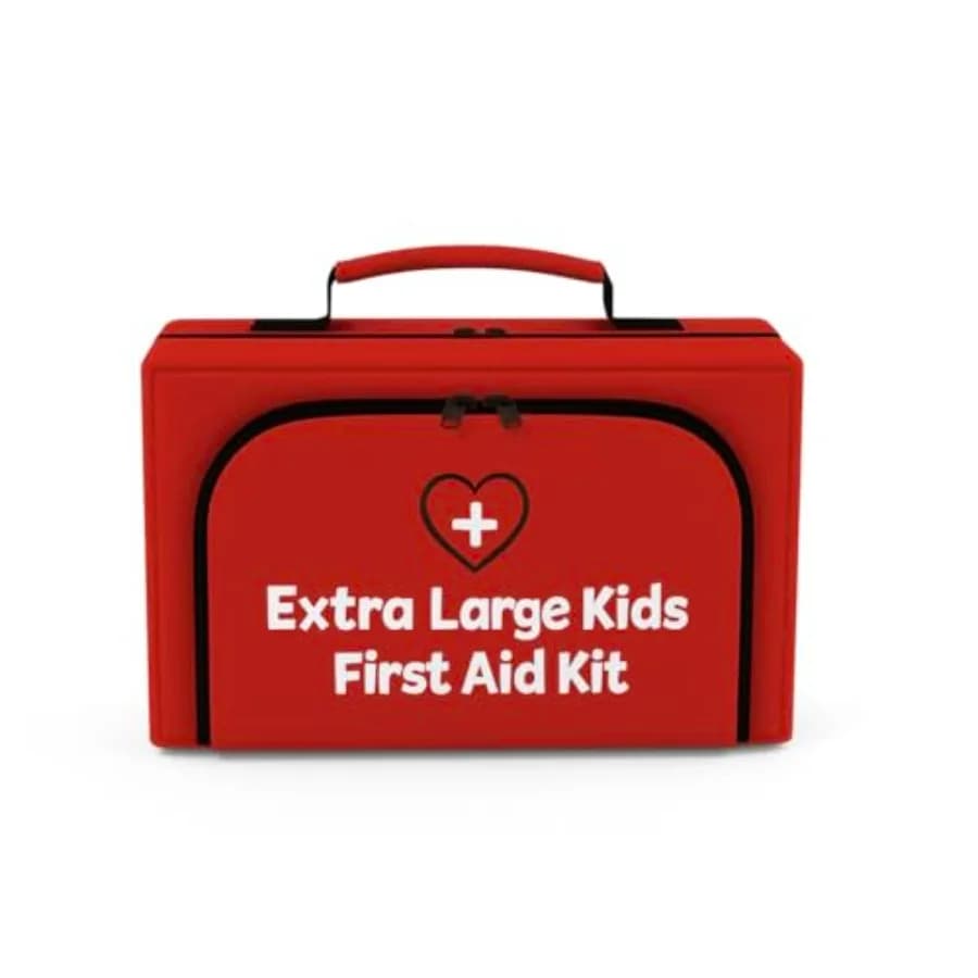 Kit di Pronto Soccorso Familiare - Kit Medico d'Emergenza per Adulti e Giovani - Tessuto Impermeabile Blu Resistente con Forniture Complete per il Campeggio