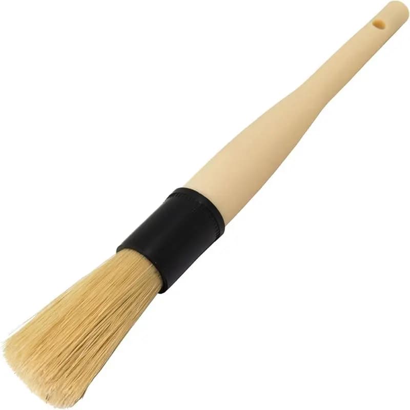 ABWR-Boars Hair Detailing Brush Pulizia delicata senza graffi per ruote, griglie, emblemi e superfici interne, versatile multiuso