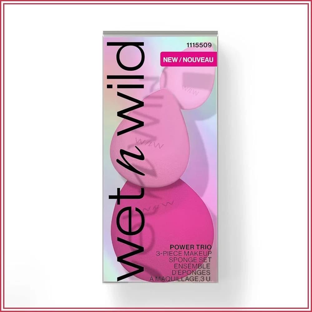 Set di 3 Spugne per Trucco, Beauty Blender per Fondotinta, Illuminante e Correttore, Cruelty-Free