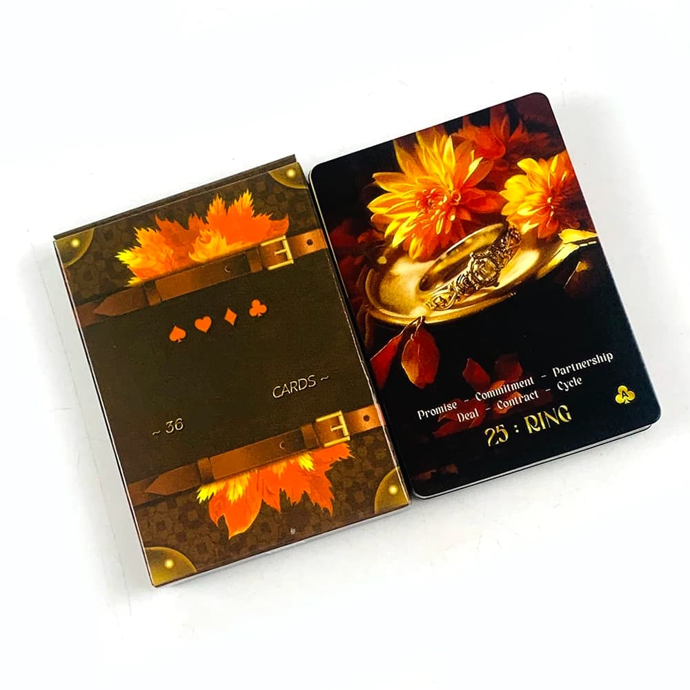 8,8*6,3 cm 36 carte Oracle per divinazione e crescita spirituale, per divinazione del destino, meditazione e giochi di società