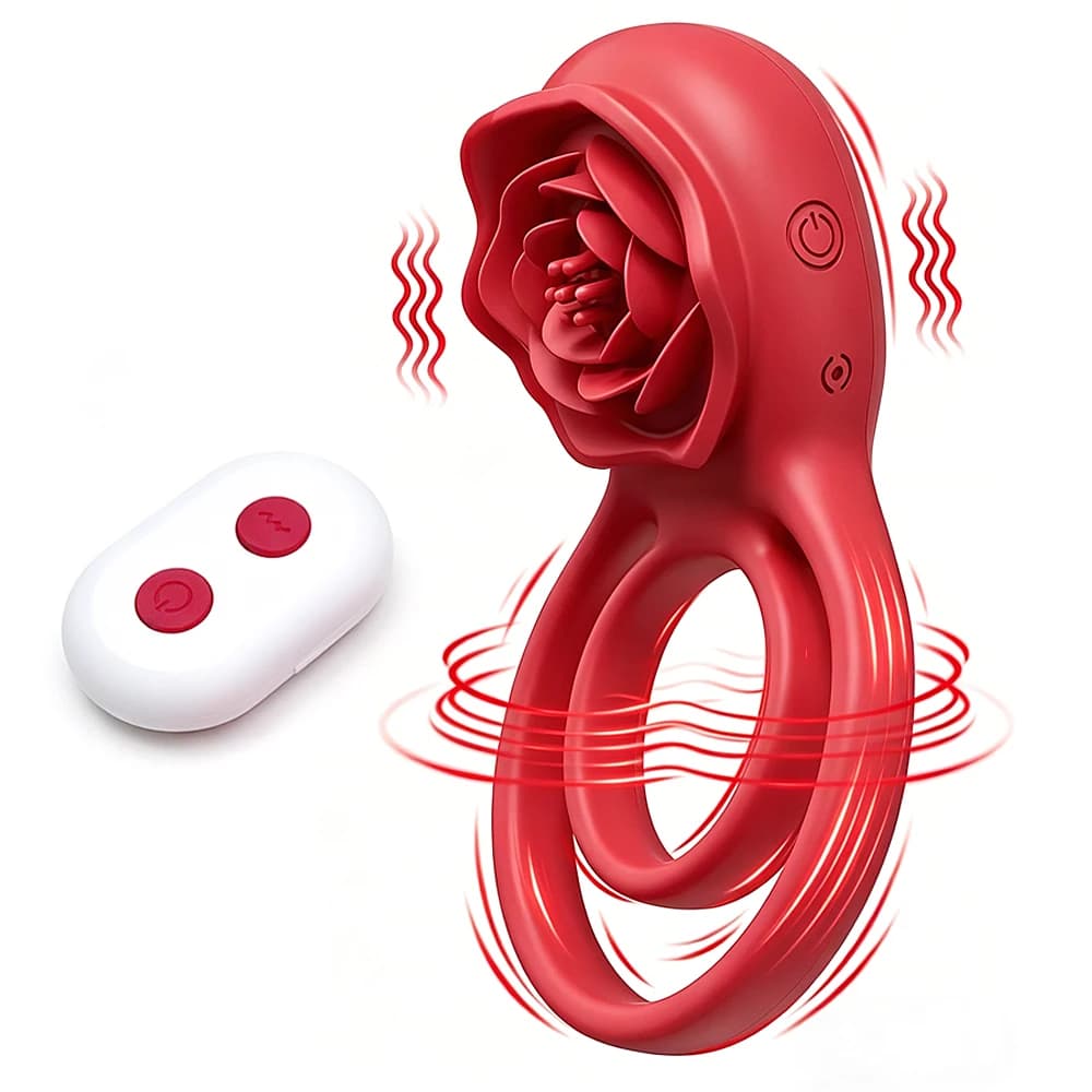 Silicone g-spot vibrator clitoral stimulation in women and penile rings in men Massage breasts Stimulate C-spot Massage testicle