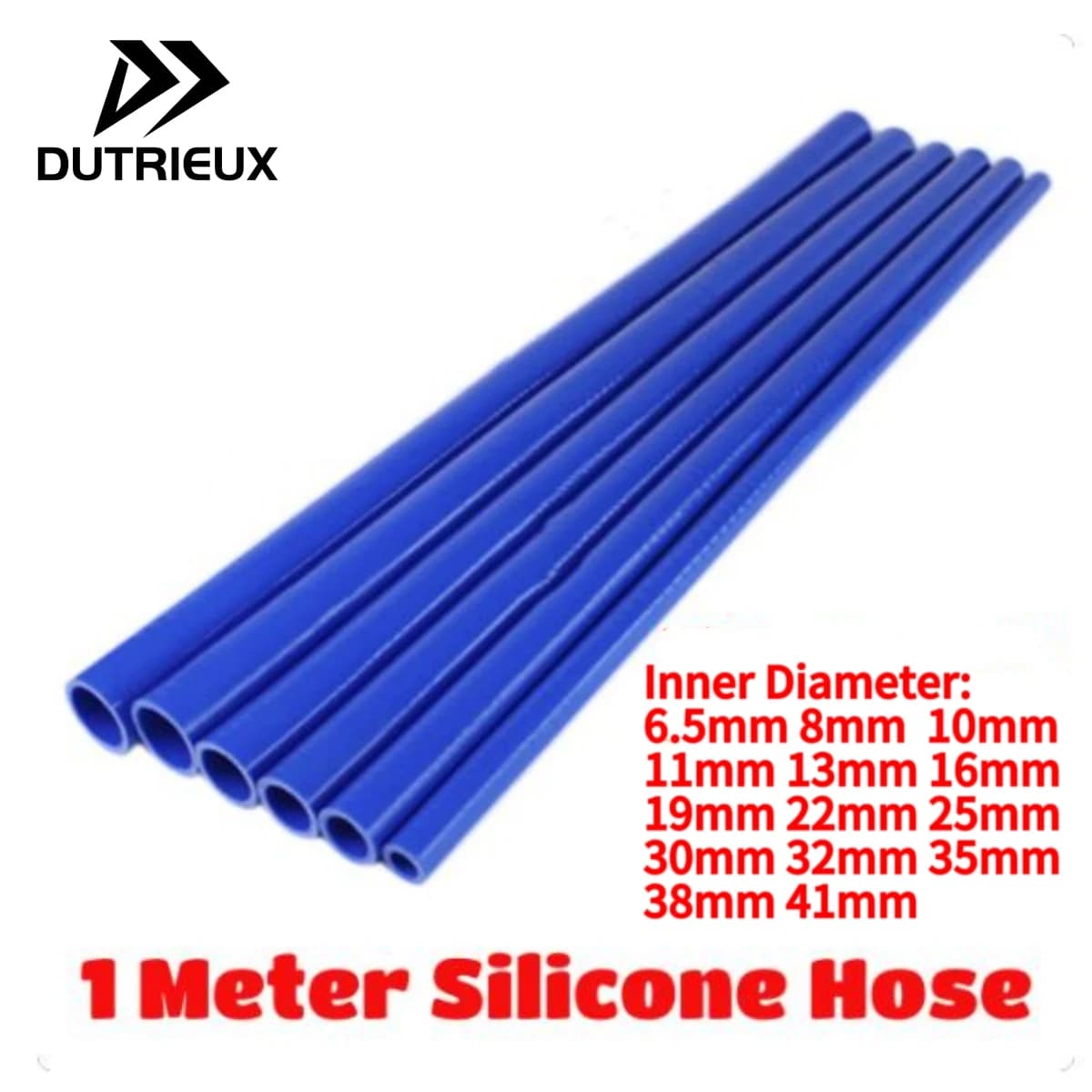 1 metro di lunghezza dritto generale Silicone refrigerante Intercooler tubo ID 6.5 8 10 11 13 16 19 22 25 30 32 35 38 41mm