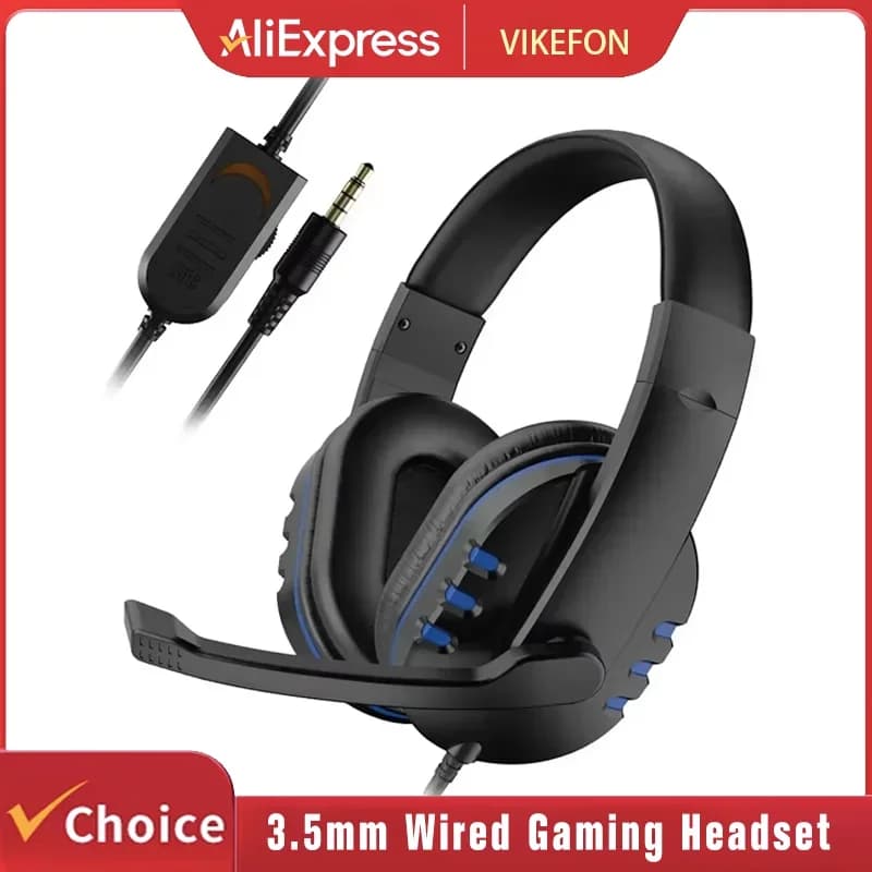 3.5mm Gaming Headphones with PS4, PlayStation 4, PC, Chat and Computer