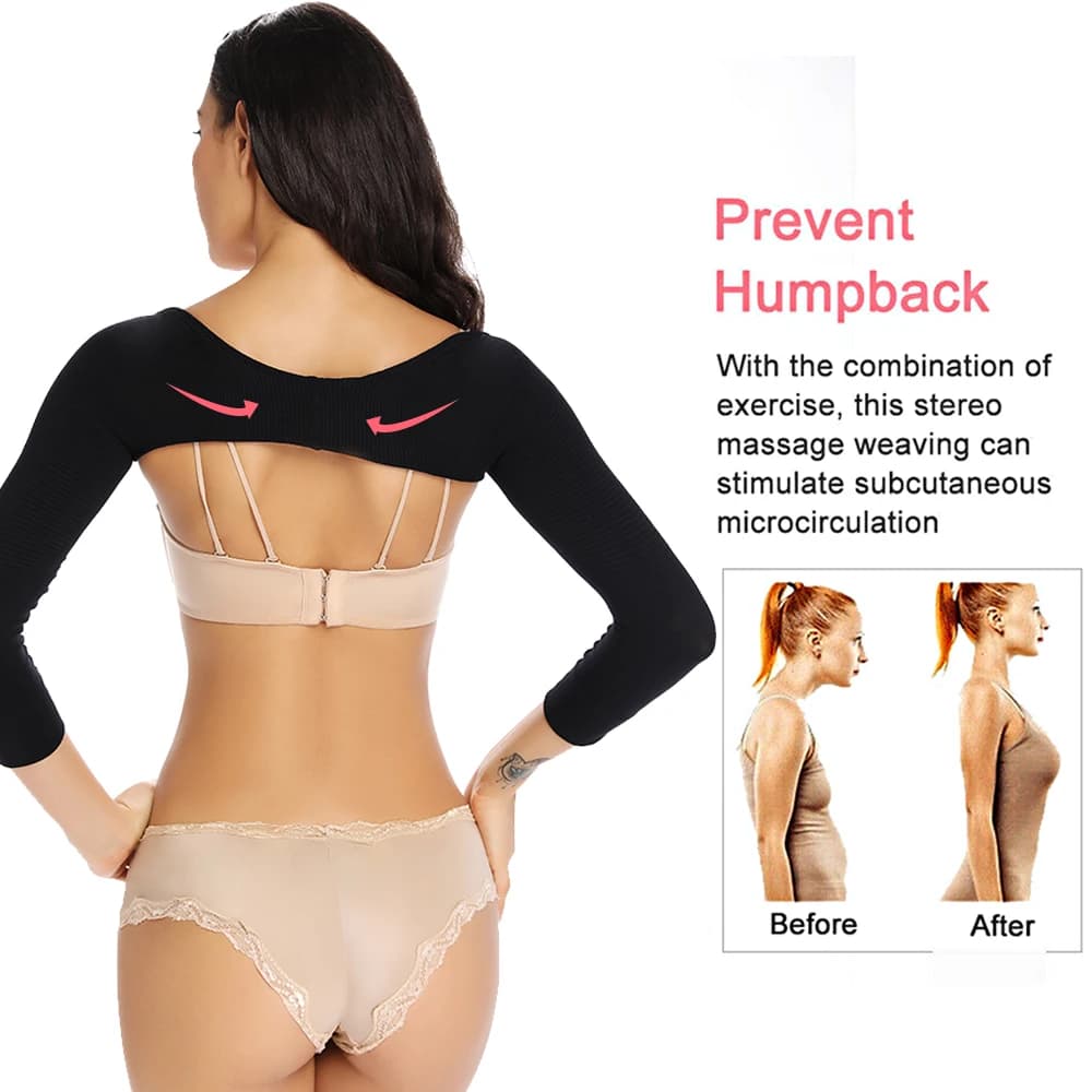 Braccio Shaper chirurgia Body Shaper donna Shapewear braccio sottile intimo dimagrante correttore spalla posteriore Humpback prevenire