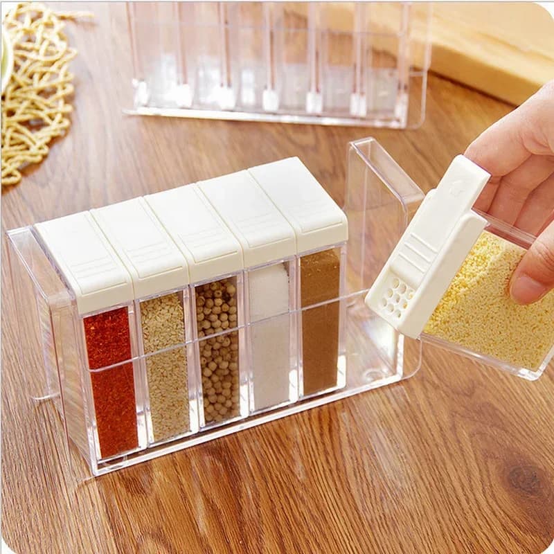 Portaspezie con coperchio colorato, bottiglia di condimento, set di barattoli di spezie per sale e pepe, contenitore per ampolla per condimenti da cucina