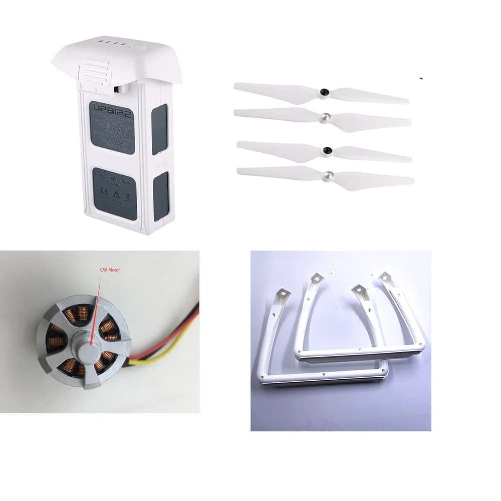 UPair 2 Ultrasonic 4K FPV RC Quadcopter Drone pezzi di ricambio 5100mAh batteria motore landing skid eliche lame