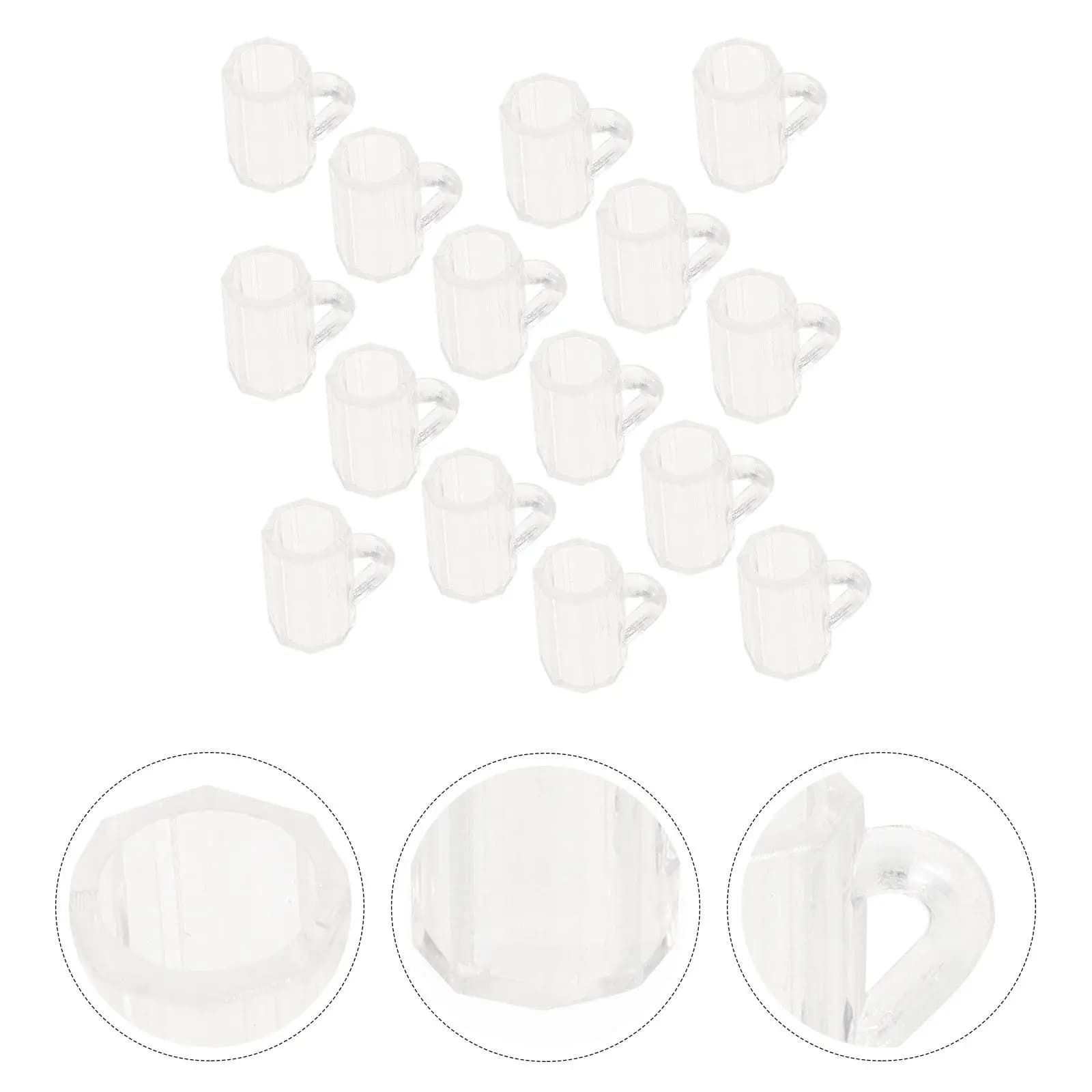 20 Pezzi Mini Bicchieri da Birra in Plastica, Accessori Decorativi per Mini Casa, Graziose Mini Tazze da Birra, Oggetti di Scena per Foto, Decorazioni in Miniatura per la Casa