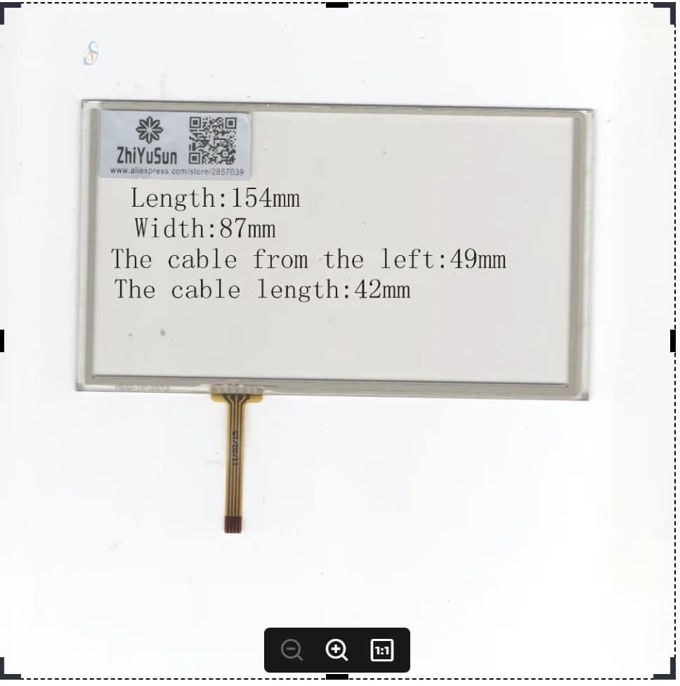ZhiYuSun Wholesale HLD-TP-2513 154mm*87mm NEW 6.2inch 4 line For Car DVD touch screen panel 154*87 Sensor glass