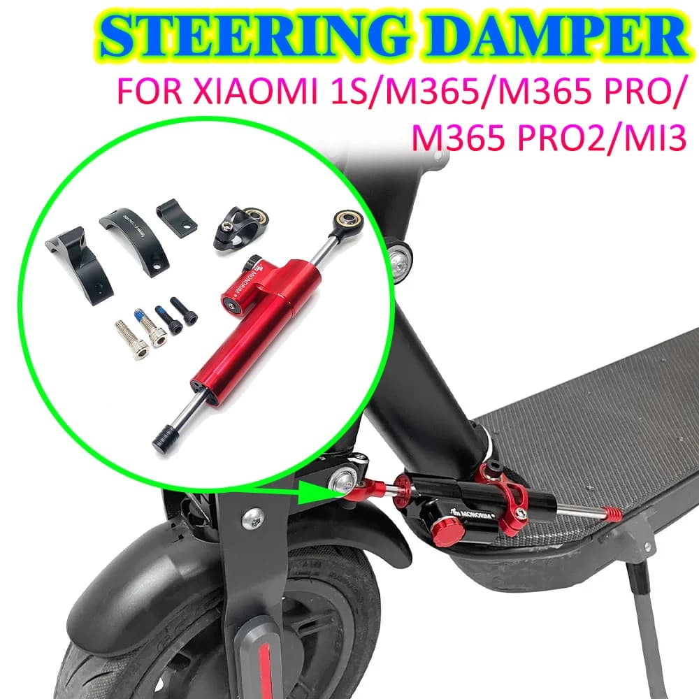 Adjustable Steering Damper Bracket Kit Kickscooter Modifited Part For Xiaomi 1S/M365/M365 Pro/M365 Pro2/Mi3 Electric Scooter