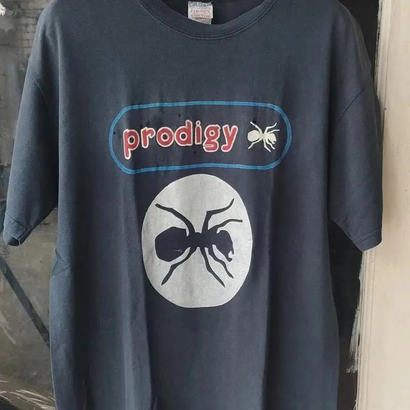 Prodigy Tour 1996 Band Rare Design Black T Shirt Vtg S 5Xl Ahn01641
