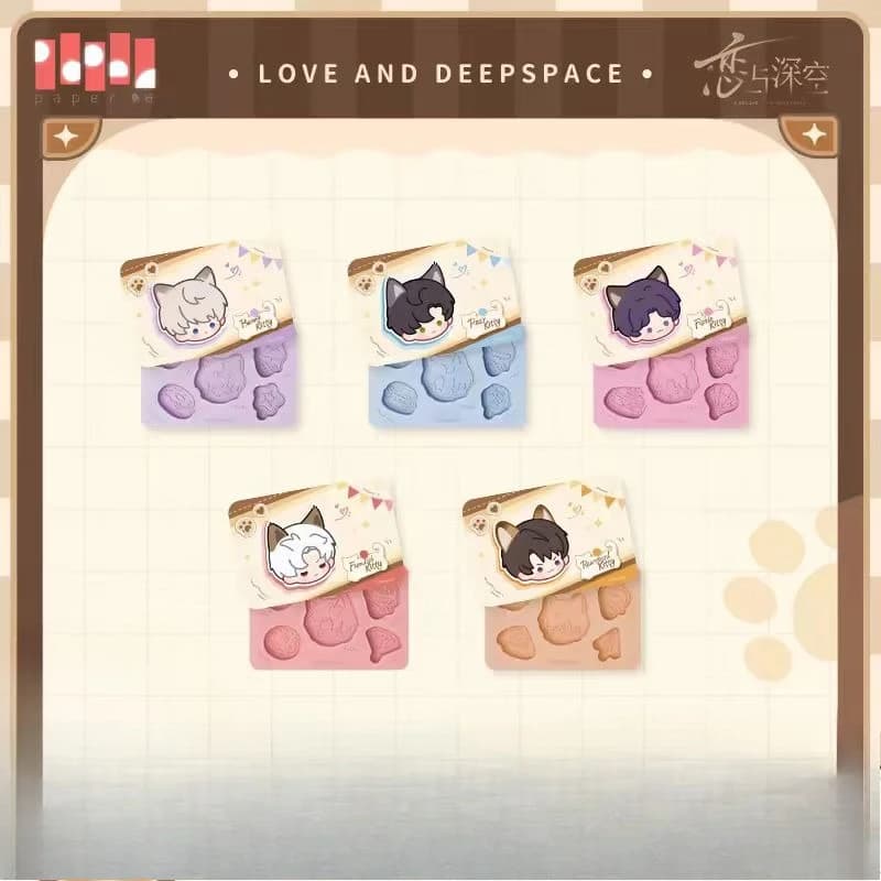 Love and Deepspace Your Cat Misses YouSeries Silicone Ice Cube Tray Cute Cat ShapeFood Grade Flexible Mold for Whiskey CoffeeDIY