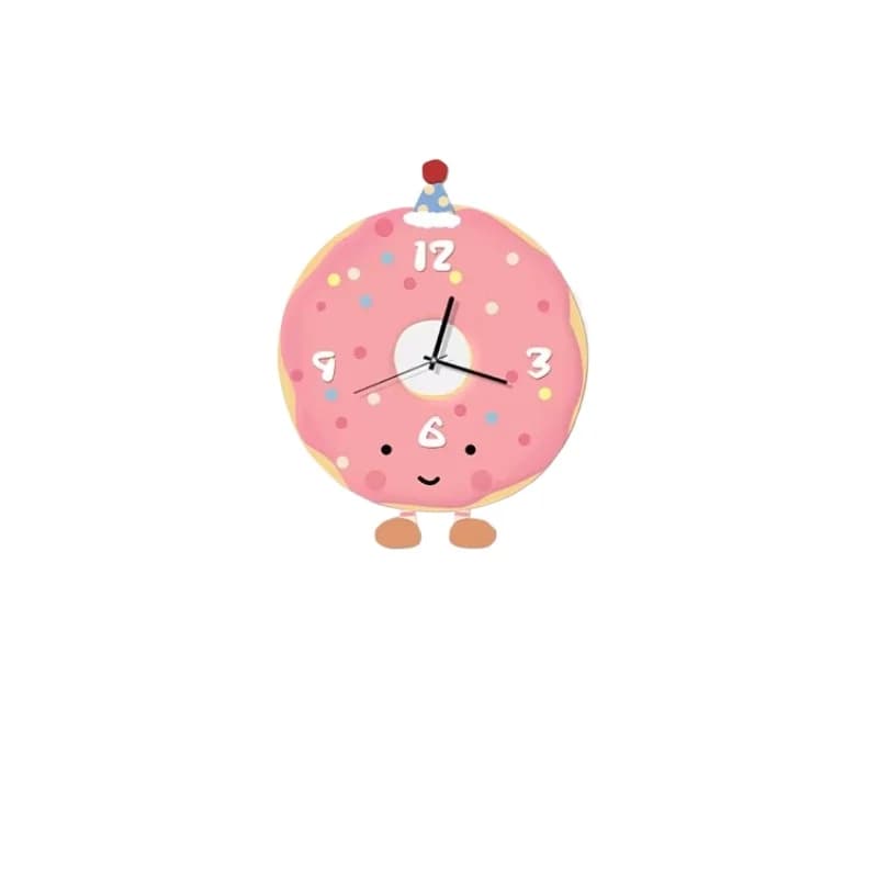 Orologio da Parete Cartoon Cream Wind, Orologio Creativo per Soggiorno, Senza Foratura, Design Premium