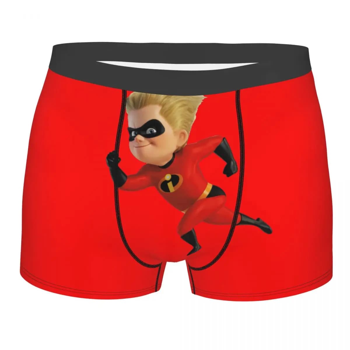 Intimo personalizzato The Incredibles Dash Parr per uomo, boxer elasticizzati, pantaloncini, mutandine morbide per uomo