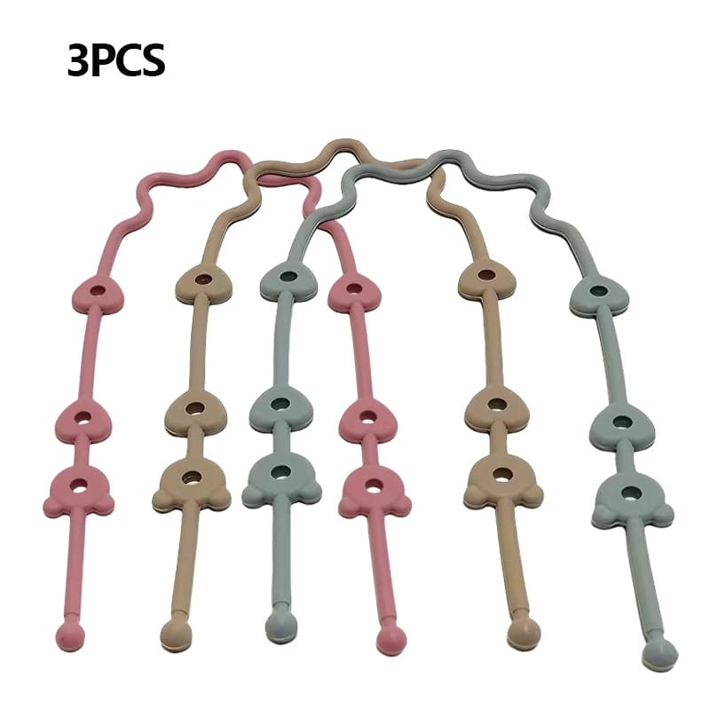 Catena Portaciuccio in Silicone Premium, Corda Elastica Anti-Caduta, Regalo per le Feste, Portaciuccio Anti-Smarrimento per Neonati