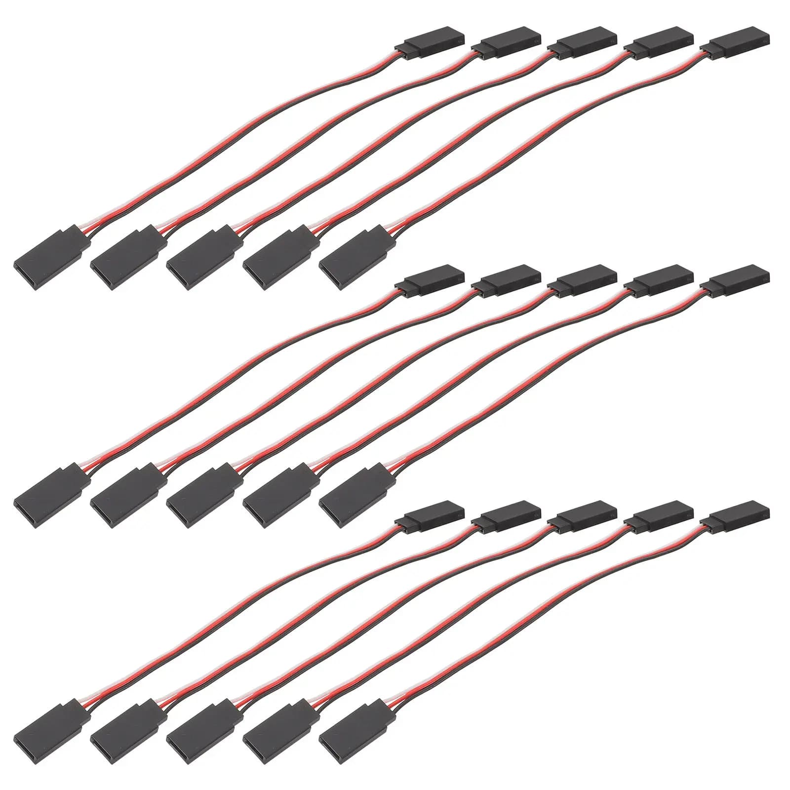 15 Pezzi Accessori Servo Cavo di Prolunga Maschio-Maschio da 150mm per Auto RC, Aeroplani, Elicotteri, Cablaggio, Scheda di Controllo, Splitter