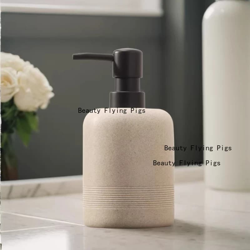 Bottiglia di sabbia e ghiaia per liquidi, bottiglia di disinfettante per le mani, bottiglia di shampoo, dispenser di sapone liquido Forniture per il bagno Testa della pompa in plastica