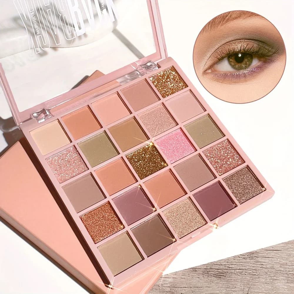 Palettes of shades of 25 colors: opaque and glitter, waterproof, long-lasting, easy to apply, multi-faceted for everyday and parties, Halloween